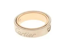 Cartier カルティエ シークレットラブリング ホワイトゴールド(K18WG) ピンクゴールド(K18PG)  11.0g #52 2143200456418【430】