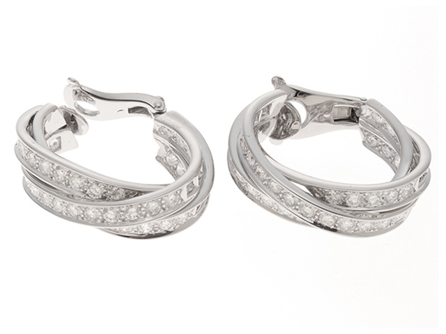 Cartier カルティエ 貴金属・宝石 スリーバングルイヤリング