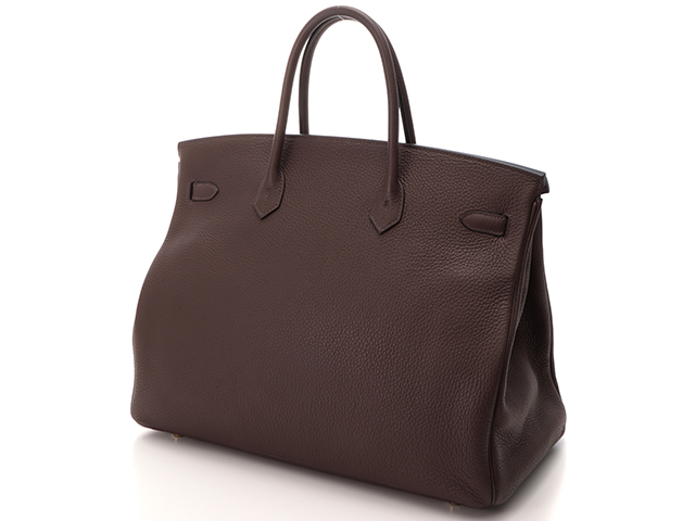 HERMES エルメス バーキン40 ハンドバッグ トゴ ショコラ GP