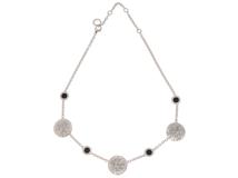 BVLGARI　ブルガリ　ブルガリブルガリネックレス　750WG　オニキスOX　パヴェダイヤモンド　38.0g　【432】2143200461269