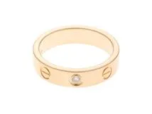 Cartier カルティエ ミニラブリング/YG/1PD/4.2g/47号【432