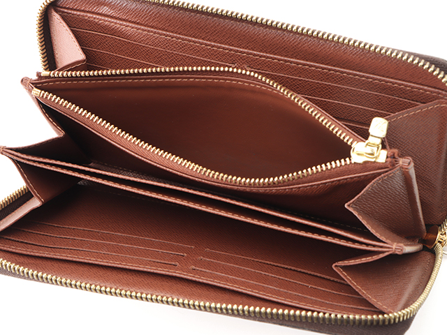 Louis Vuitton Zippy Wallet unisex long wallet M42616 Brown Cloth