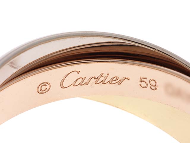 Cartier カルティエ トリニティリング 3カラー 10.1g 19号 B4052759