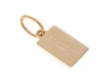 Cartier　カルティエ　インゴットチャーム　トップ　K18イエローゴールド　ダイヤモンド　1Ｐ　【430】　2143200468664