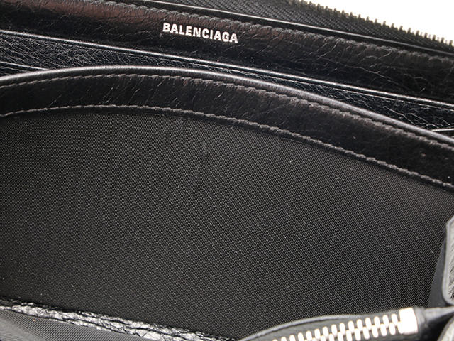 BALENCIAGA バレンシアガ ラウンドファスナー長財布 519641 レザー