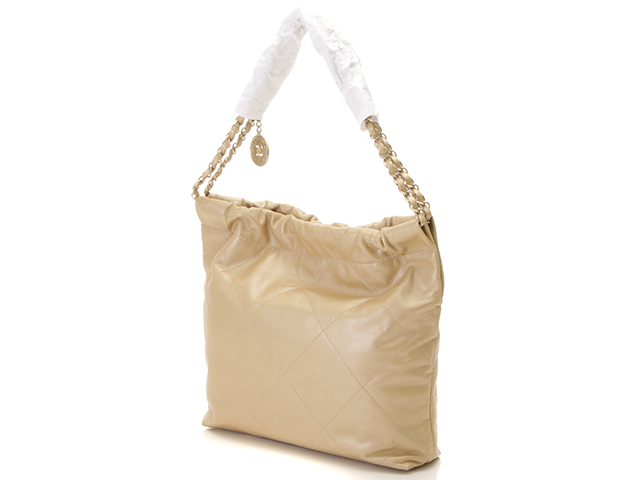 [シャネル]AS3261★ シャネル2200ラージ CHANEL シャネル 22 ラージハンドバッグ ゴールド カーフ GP