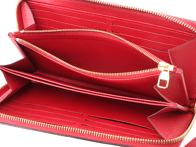 ❤️超美品❤️ルイヴィトン 長財布 ⭐️ジッピーウォレットアンプラントスカーレット ルイ・ヴィトン(LOUIS VUITTON)ルイ・ヴィトン ジッピー