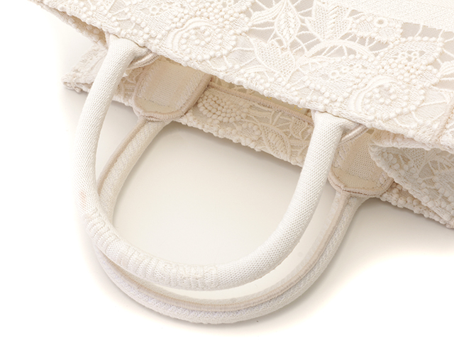 Christian Dior マクラメ レース スモールブックトート