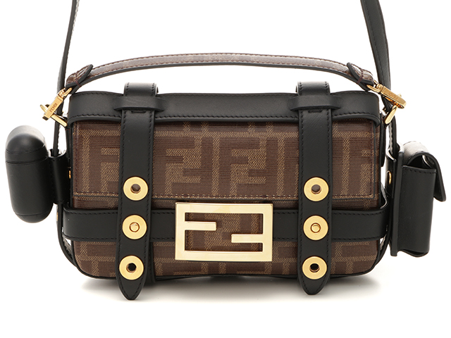 FENDI 〇〇 FENDI フェンディ ズッカ ショルダーバッグ 2288-26566-008 ブラウン やや傷や汚れあり - バッグ