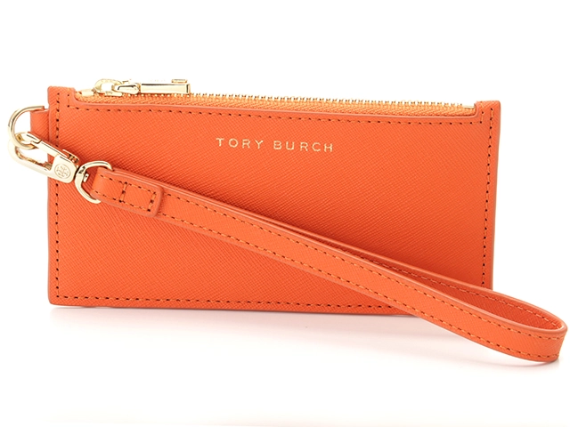 TORY BURCH トリーバーチ ヨークジップ カードケース 11159202 レザー オレンジ 【205】 の購入なら「質」の大黒屋（公式）