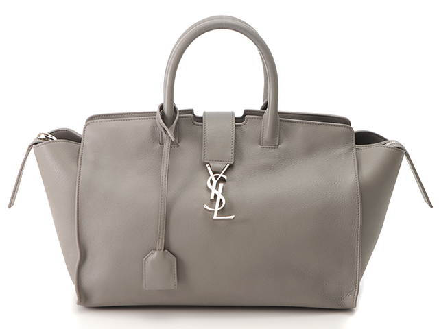 SAINT LAURENT ベイビーカバス 2way カーフスキン グレー SAINT LAURENT ベイビーカバス 2way カーフスキン グレー