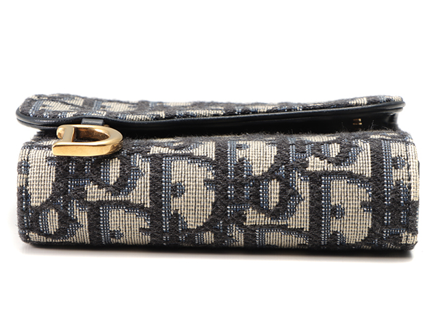 Christian Dior 三つ折り財布 オブリークジャガード SADDLE - 折り財布