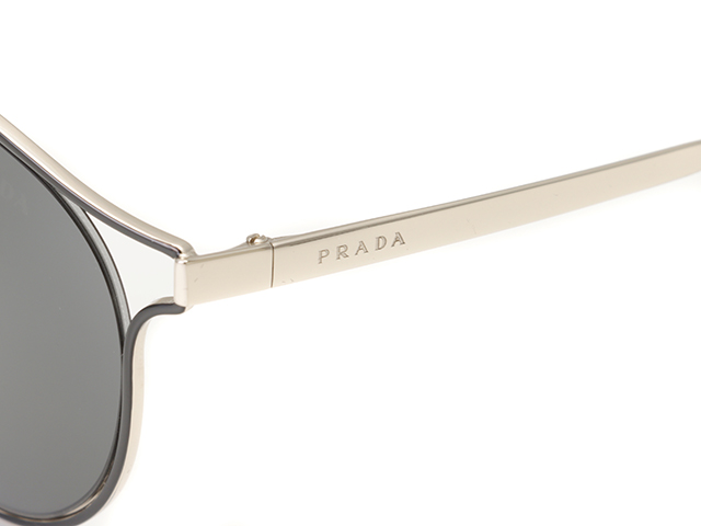 PRADA　プラダ　サングラス　ブラック　ブラウン　プラスチック　メタル　SPR62S　（2143200487689）　【432】