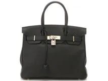 ネット限定】 HERMES エルメス バーキン30 ブラック トゴ □Ｍ刻印（2009年頃）シルバー金具 【888】2143200491495 Ｔ  の購入なら「質」の大黒屋（公式）