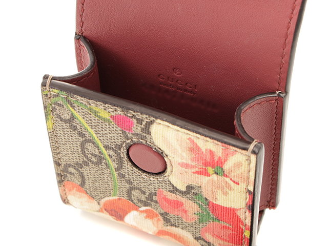 GUCCI GGプリーム シガレットケース ベージュ/エボニー PVC【431