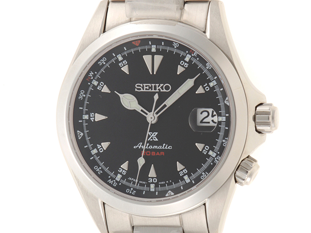 オンライン販売中 SEIKO セイコーアルピニストSBDC087黒文字盤 - 時計