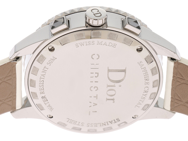 Dior ディオール クリスタル ダイヤベゼル CD114313 ステンレス