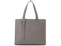 LOEWE ロエベ　バックルホリゾンタルトート　グレー　レザー【431】2143200500265