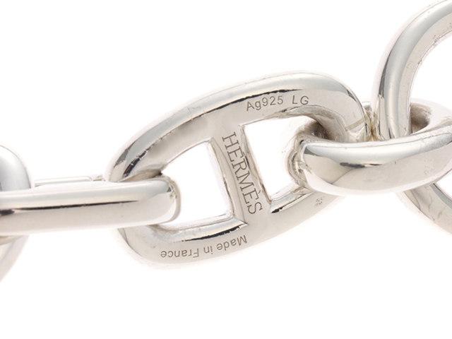 HERMES エルメス シェーヌダンクルアレア ブレスレット GM シルバー925