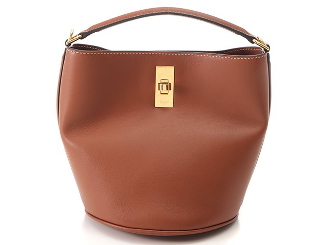 CELINE セリーヌ ティーン バケット16 タン カーフ 197573CR4.04LU