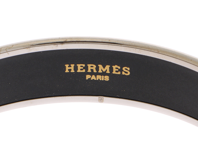 HERMES エルメス バングル エマイユPM アイボリー ステンレス/七宝 箱あり 【430】2143200508216  の購入なら「質」の大黒屋（公式）