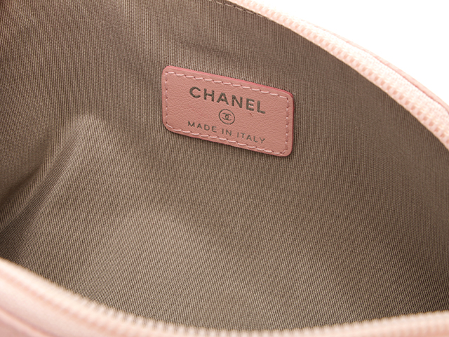 CHANEL シャネル 化粧ポーチ コスメポーチ キャビアスキン ココ