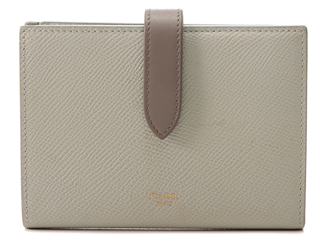CELINE セリーヌ ミディアム ストラップウォレット レザー ライト 