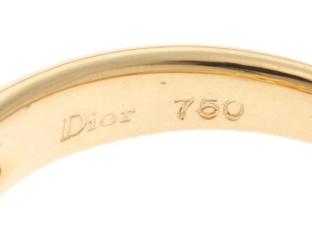 Dior ディオール リング K18 ダイヤモンド0.01ct ルビー 6.5g 11号 