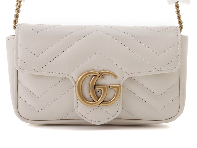 GUCCI グッチ GGマーモントキルティングレザー スーパーミニ