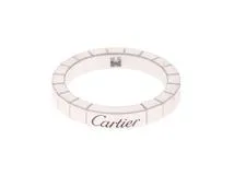 Cartier　カルティエ　ラニエールリング　K18　B4058700　ホワイトゴールド　1Pダイヤ　刻印サイズ51号　約6.2ｇ【430】2143200514804