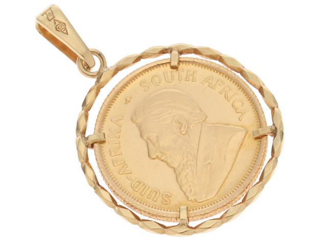 南アフリカ K22 クルーランド金貨1/10 oz ペンダントトップ