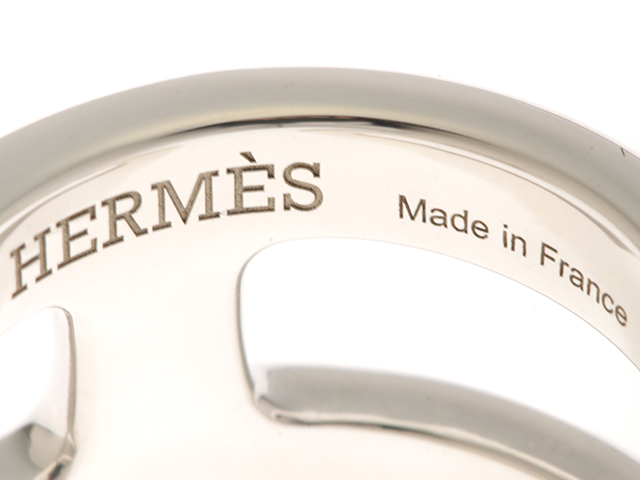 HERMES エルメス オスモズ リング SV シルバー 11.9g #54号【432