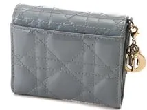 Dior レディディオール 折財布 ブルー