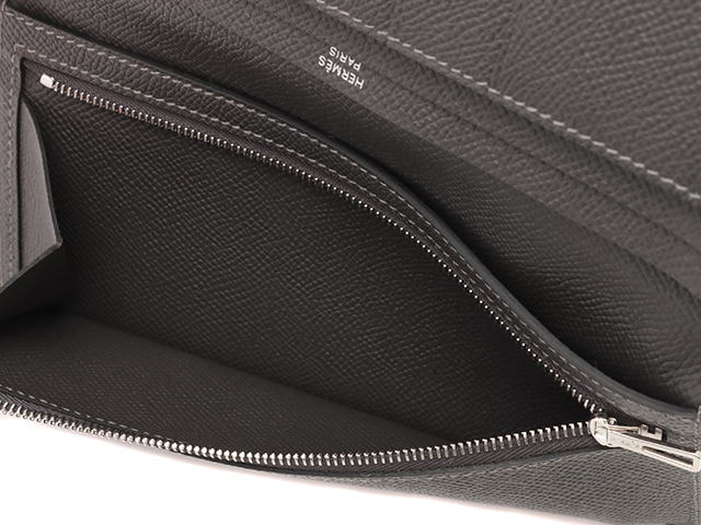 HERMES エルメス 三つ折り財布 ベアンコンビネ タッチ 黒