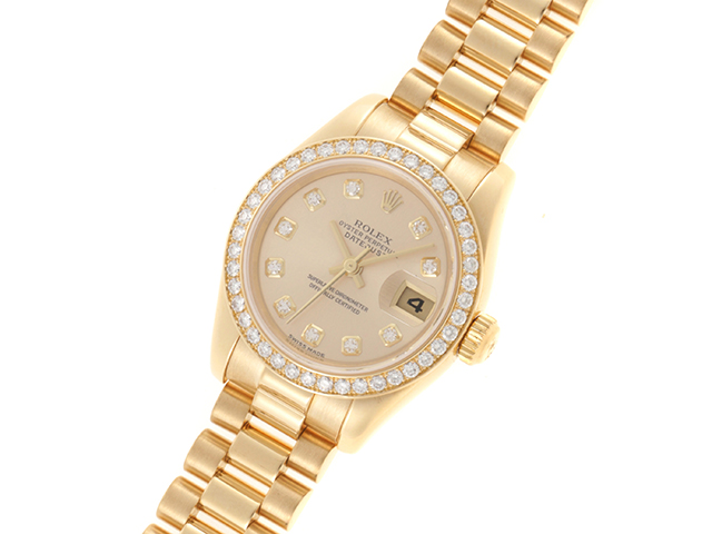K番 ROLEX ロレックス デイトジャスト 179138G 750YG 自動巻き