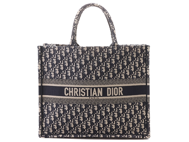 Dior ディオール ブックトート Book Tote ネイビー-