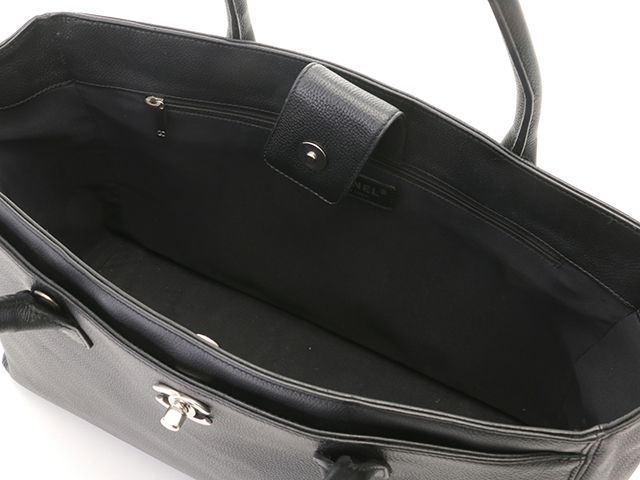 CHANEL シャネル エグゼクティブトート A15206 ブラック/SV レザー