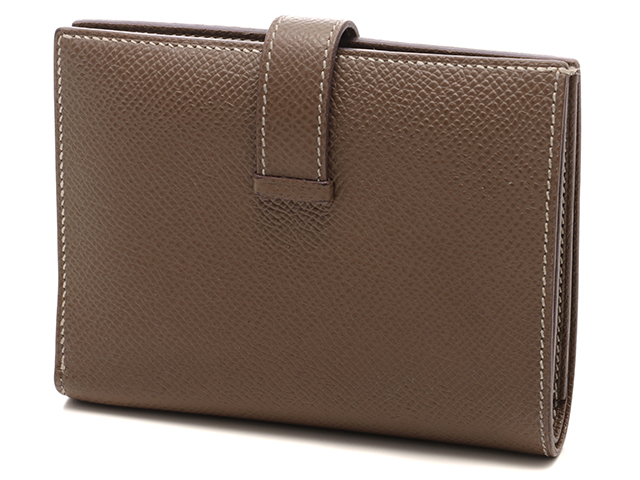 【極美品】HERMES エルメス　べアン　ミニ　エトゥープ　D刻印 楽天市場】エルメス ベアン コンパクト 財布 HERMES エプソン