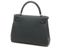 HERMES エルメス ケリー28 ヴェールルソー SV シルバー金具 D刻 2019年 2143200533478【200】