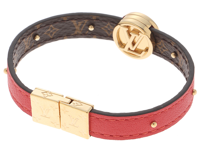 【まみりんこ】ルイヴィトン LV ツイスト ブレスレット レザー 男女兼用 まみりんこ】ルイヴィトン LV ツイスト ブレスレット レザー