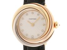カルティエ Cartier　トリニティ 3カラー　WG200256 シルバー文字盤　腕時計 レディース　433