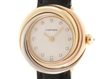 カルティエ Cartier トリニティ 3カラー WG200256 シルバー文字盤 ...