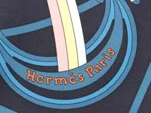 HERMES　エルメス　カレ45　スカーフ　小物　Le Sacre de l'Hiver　冬の祭典　ブルー　シルク　（2143200536288）【200】