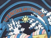 HERMES　エルメス　カレ45　スカーフ　小物　Le Sacre de l'Hiver　冬の祭典　ブルー　シルク　（2143200536288）【200】