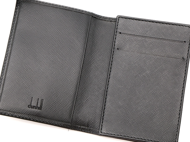 Dunhill ダンヒル 名刺入れ ブラック カーフ【4６0】2143200536448