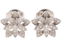 Van Cleef&Arpels　ヴァンクリーフ&アーペル　ロータスミニピアス　VCARP0ZV00　WG　D　4.4g　2143200536493　【437】