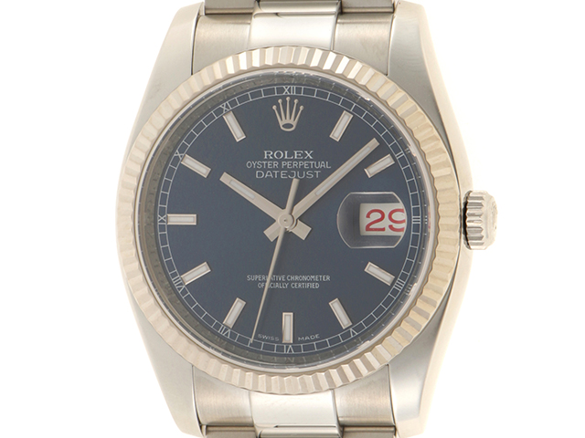 ロレックス デイトジャスト 自動巻き 腕時計 ギャラ付き ステンレス