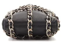 美品 CHANEL チェーン フォン ホルダー ブラック CHANEL シャネル チェーンフォンホルダー ブラック/GP