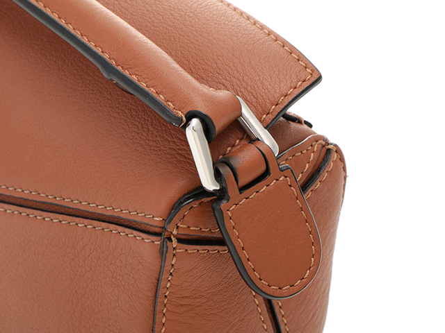 LOEWE ロエベ パズルバッグ・ミニ ダークブラウン カーフ 【432