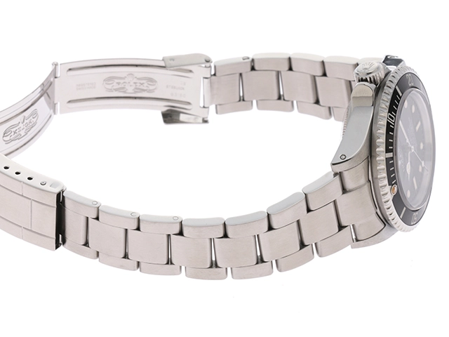 87番台 1985年頃製 国際保証書有 ROLEX ロレックス シードゥエラー Ref.16660 トリプル･シックス フチ有り ブラック文字盤 SS 自動巻（2143200541190）【200】T